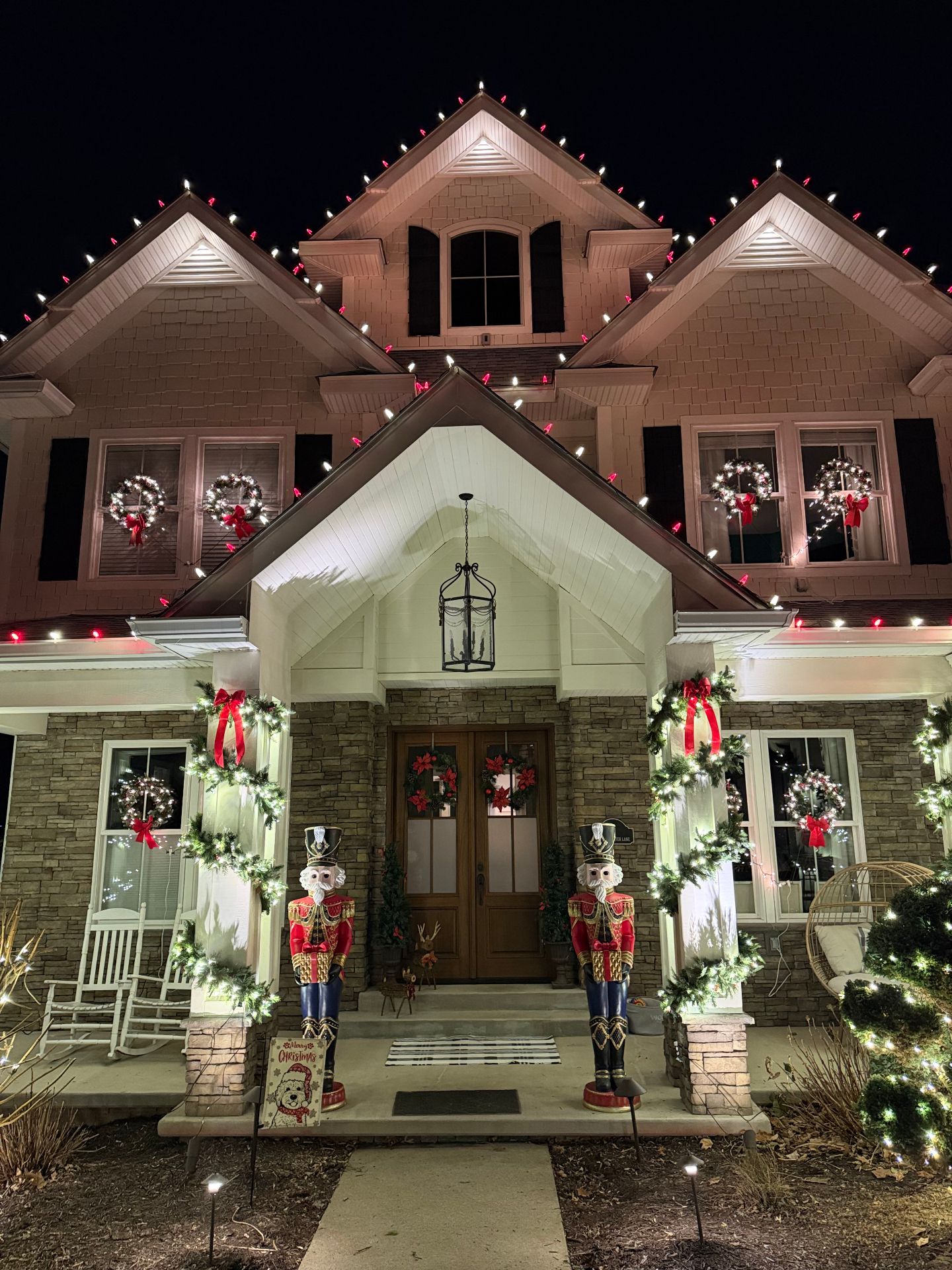 Nutcracker and garland entrance