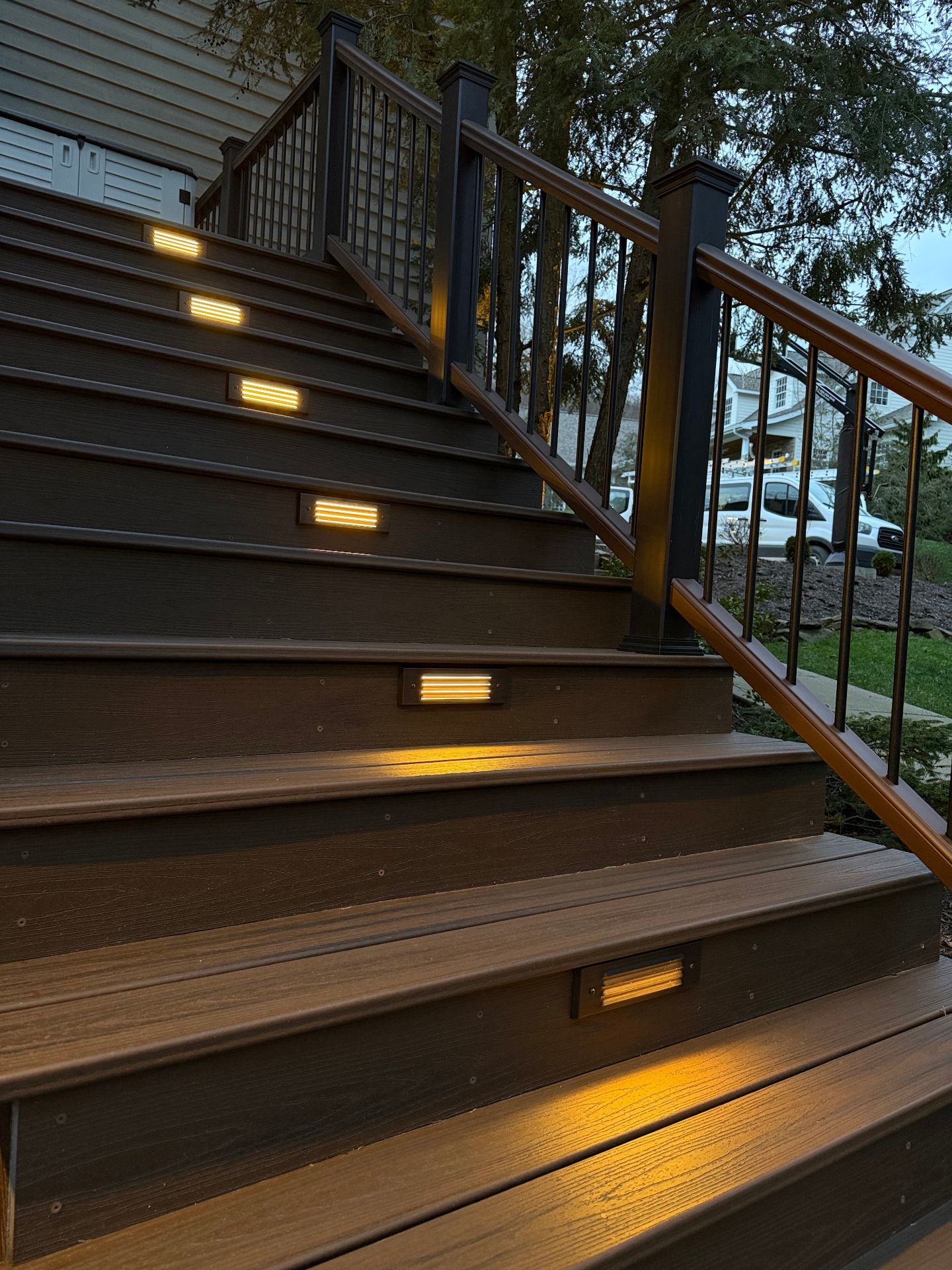 Deck step lighting
