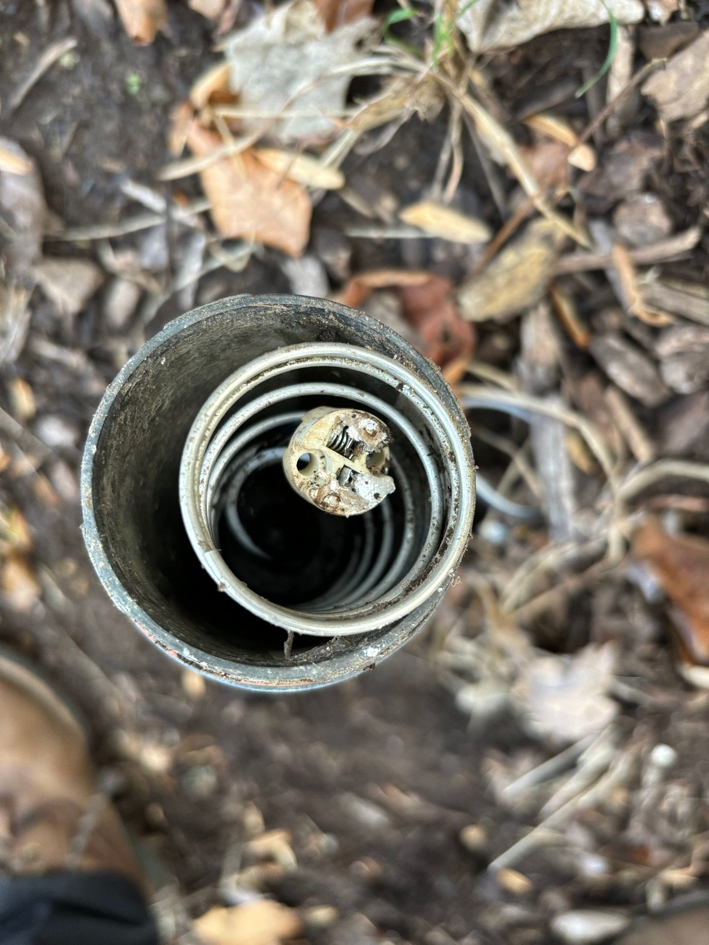 Corroded fixture socket needing replacement